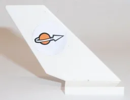 Tail Shuttle with Classic Space Logo Pattern Model Right Side (Sticker) - Sets 7690 / 7692