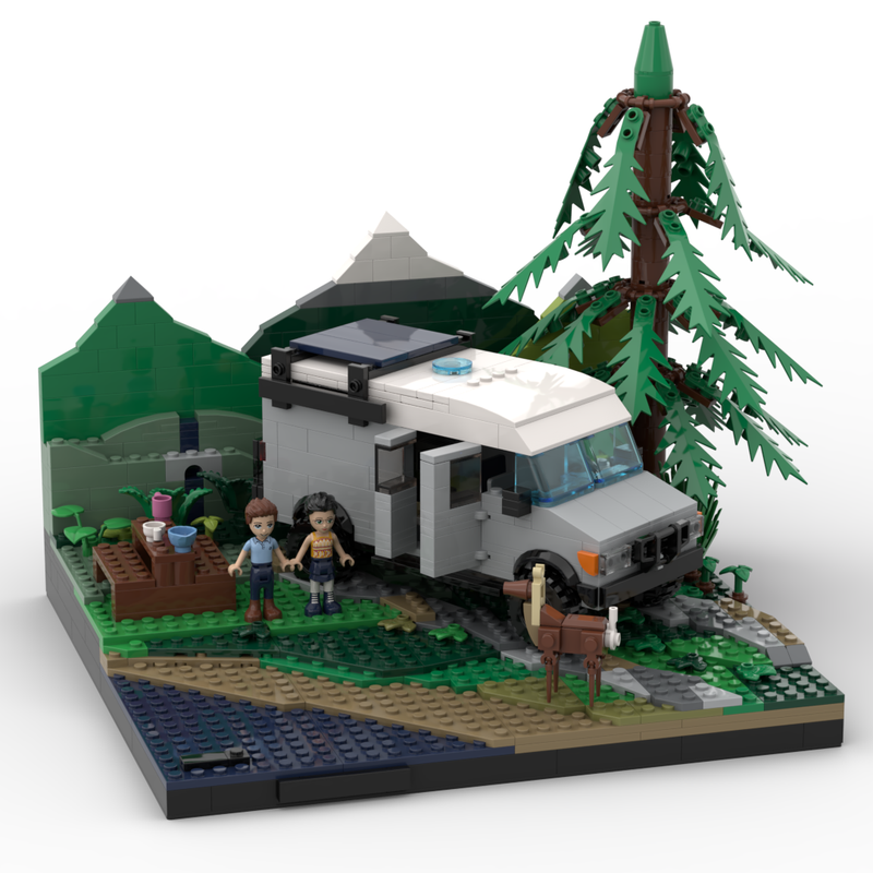 Lego Camping in the Pacific Northwest (in a 2006 V10 Ford E350 4x4 Hightop Camper Van)