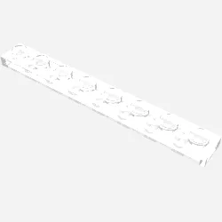 Plate 1 x 8 / Trans-Clear
