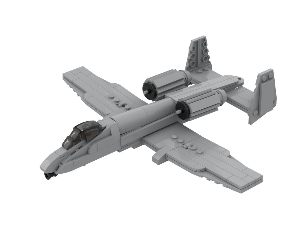 Lego A-10 Warthog Microfig Scale