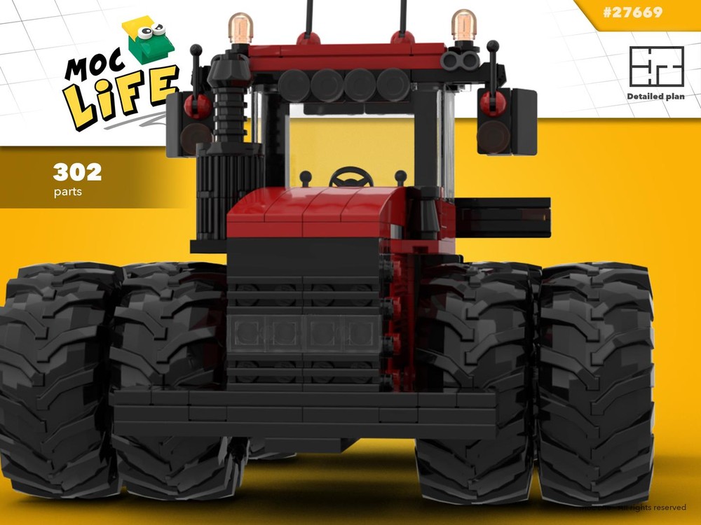 Lego Case 8 wheels articulate