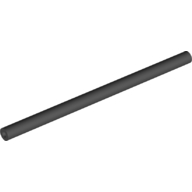 Lego Hose, Pneumatic 4mm D. 10L / 8cm / Black