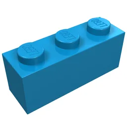 Brick 1 x 3 / Dark Azure