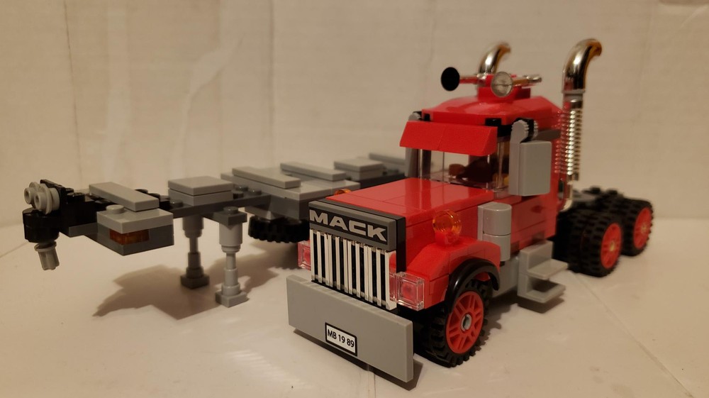 Lego Mack Superliner and Skeleton Trailer