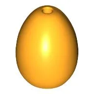 Food Egg with 1.5mm Hole [Plain] / Bright Light Orange