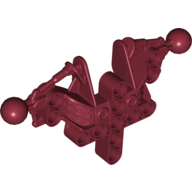 Lego Large Figure Skeletal, Torso, Upper, with 2 Ball Joints (Toa Inika) / Dark Red