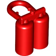 Minifig Neckwear Airtanks with Large Holes / Red