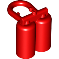 Lego Minifig Neckwear Airtanks with Large Holes / Red