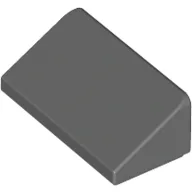 Brick Sloped 30° 1 x 2 x 2/3 / Dark Bluish Gray