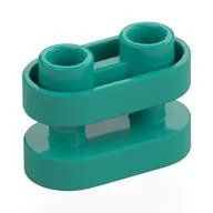 Brick Special 1 x 2 Rounded with Center Bars / Dark Turquoise