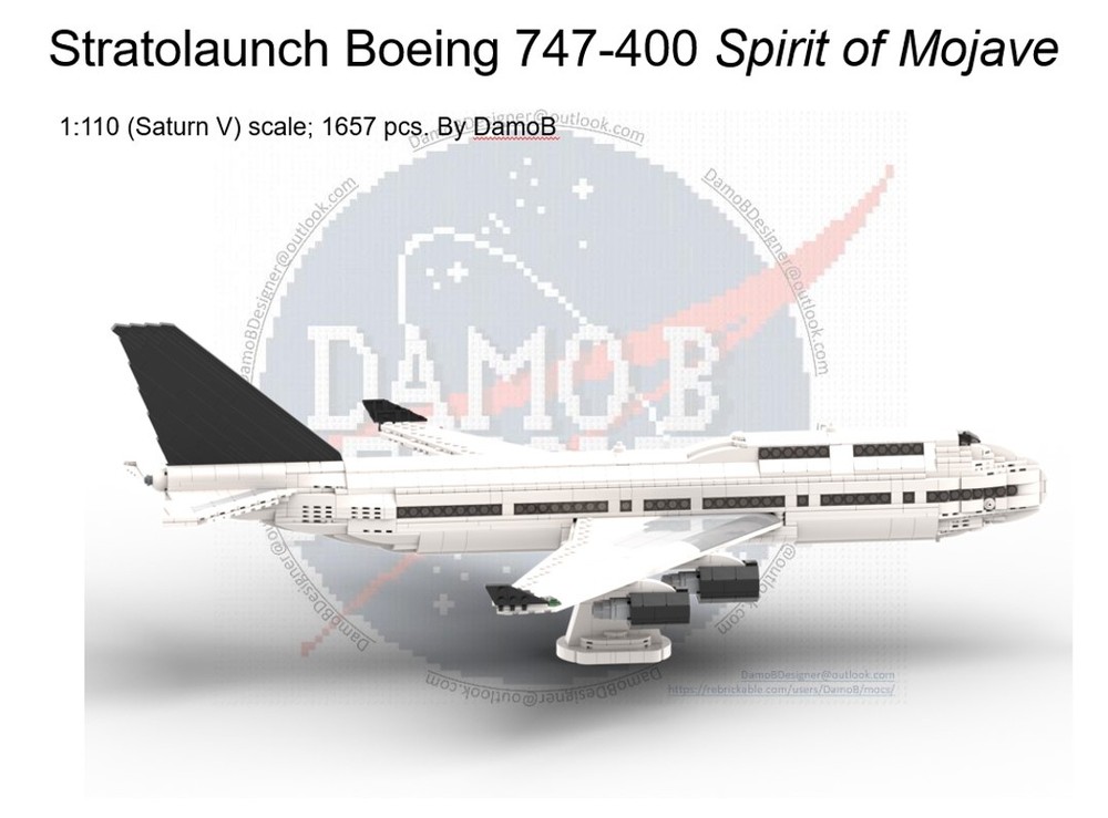 Lego Stratolaunch Boeing 747-400 Spirit of Mojave