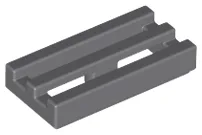 Tile Special 1 x 2 Grille with Bottom Groove