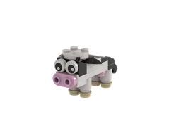 Easy LEGO® Farm Animal – Cow (26 parts, Simple Build for Kids & Beginners)