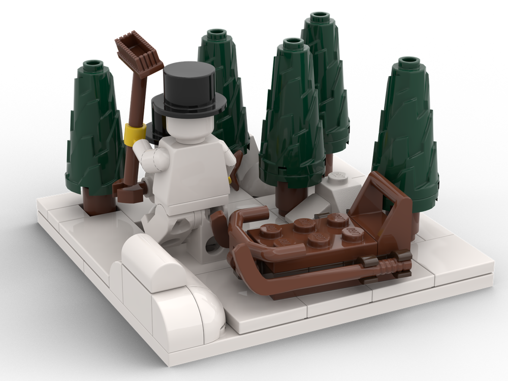 Lego Display for Snowman