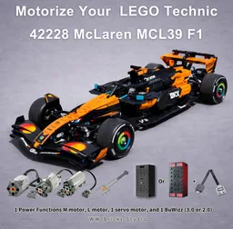 [Full RC] LEGO Technic 42228 McLaren MCL39 F1 Car with 1 PF M, 1 PF L and 1 Servo motor
