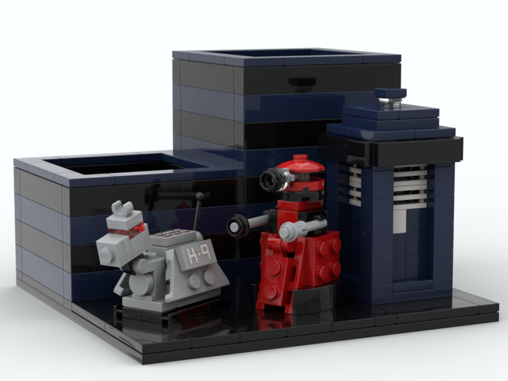 Lego Desk Organiser - Doctor Who
