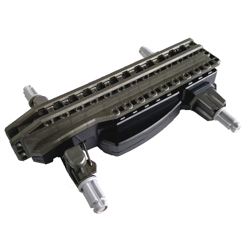 Lego Motor, RC Car Base, Pearl Dark Gray Top / Black