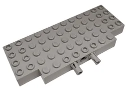 Brick, Modified 5 x 12 with 1 x 2 Cutouts and 3 Holes on Side with 2 Fixed Rotatable Friction Pins (45403 / bb1241)
