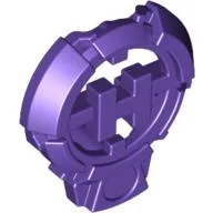 Large Figure Chest Badge with 'H' Hero Factory Logo Design / Dark Purple