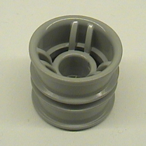 Lego Duplo Toolo Wheel with Action Wheeler Screw / Light Gray