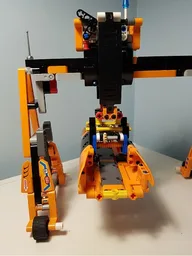 Orange Container Crane