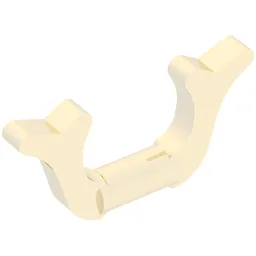 Headwear Accessory Horn to Clip to Helmet (Samurai) / Chrome Gold