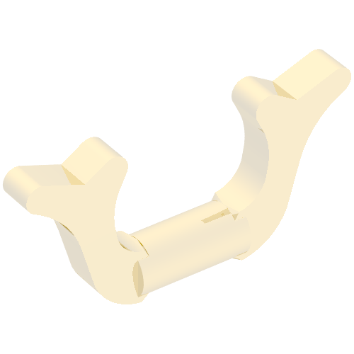 Lego Headwear Accessory Horn to Clip to Helmet (Samurai) / Chrome Gold