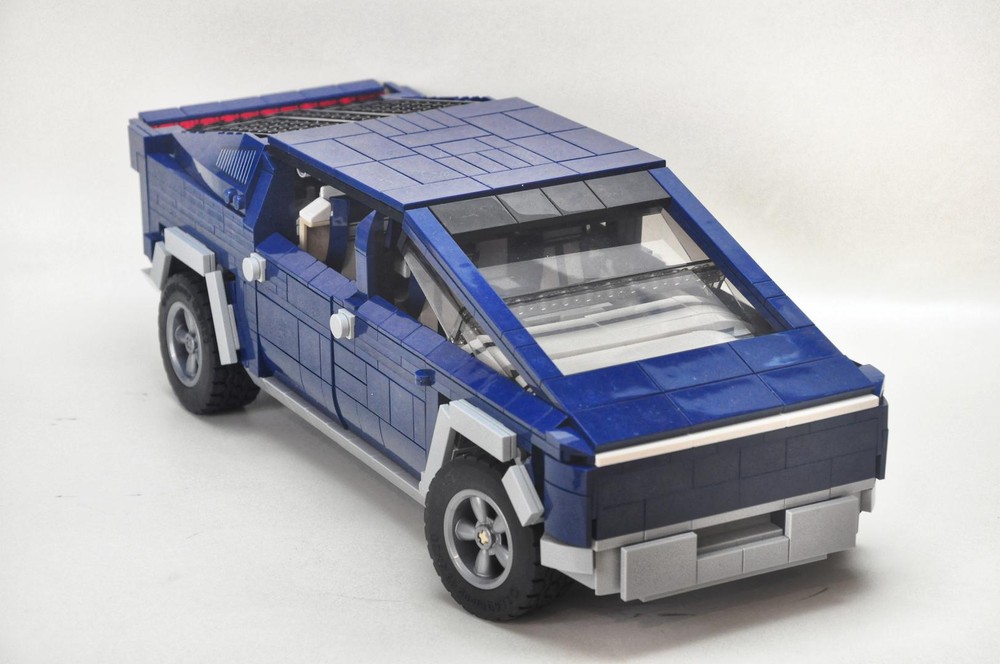 Lego Cybertruck Alternate build of Ford Mustang 10265 set
