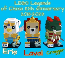 Laval, Eris, and Cragger Brickheadz - LEGO Chima 10th Anniversary