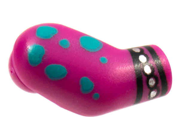 Lego Arm, Right with Cuffs and Dark Turquoise Spots Pattern