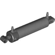 Pneumatic Cylinder 2 x 11 with 2 Stepped Inlets [V2] / Dark Bluish Gray