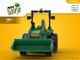 John Deere 4000 with backhoe