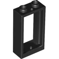 Window 1 x 2 x 3 Flat Front / Black