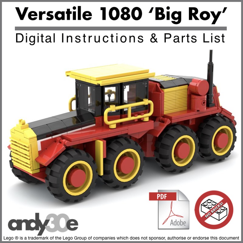 Lego Versatile 1080 'Big Roy' Articulated High-Horsepower Concept Tractor