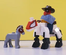 Brick Built Horse -- Spdier-Horse -- Across the Spdier-Verse