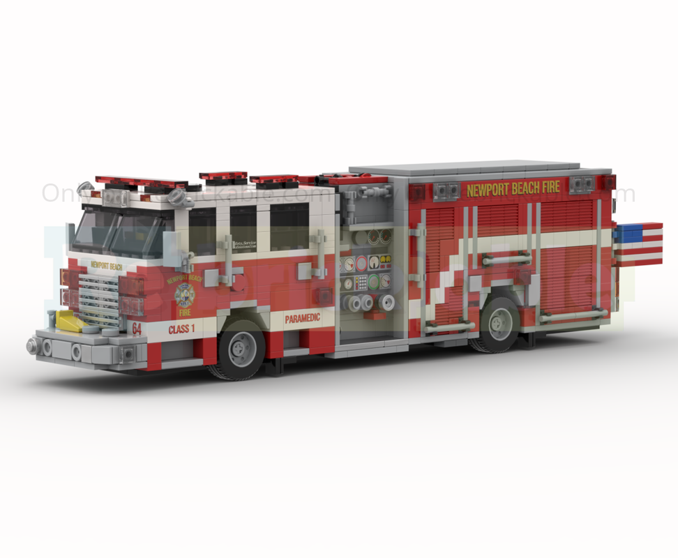 Lego 2014 Pierce Arrow XT Fire Engine Newport Beach