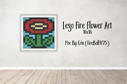 Lego Fire Flower Art