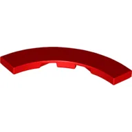 Tile 4 x 4 Curved, Macaroni / Red