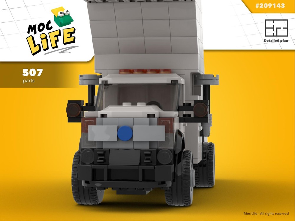Lego Ford F-450 dually regular cab stairs truck