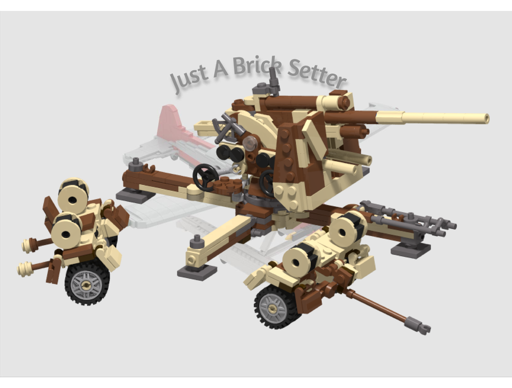 Lego Flak 88 with special trailer 202