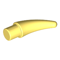 Lego Animal Body Part, Barb / Claw / Tooth / Talon / Horn, Small / Bright Light Yellow