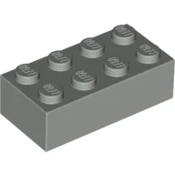 Brick 2 x 4 / Light Gray