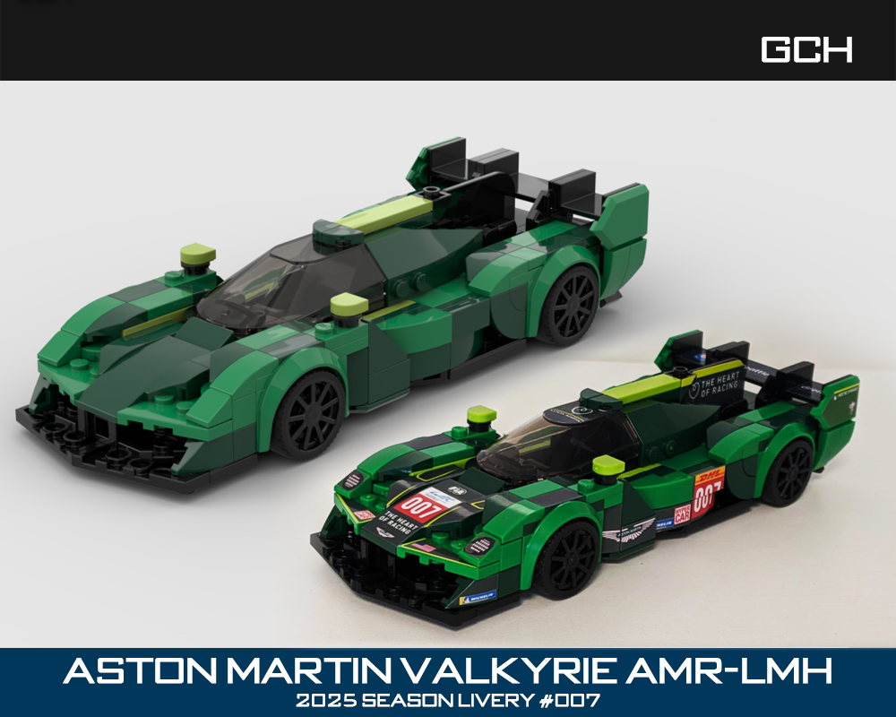Lego Aston Martin Valkyrie AMR-LMH #007 2025 season livery