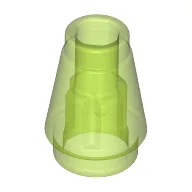 Cone 1 x 1 [Top Groove] / Trans-Bright Green