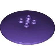 Dish 6 x 6 Inverted (Radar) with Hollow Studs / Dark Purple