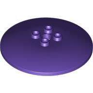 Lego Dish 6 x 6 Inverted (Radar) with Hollow Studs / Dark Purple