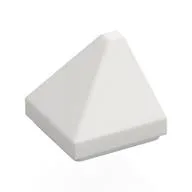 Brick Sloped 30° 1 x 1 x 2/3 Double Corner / White