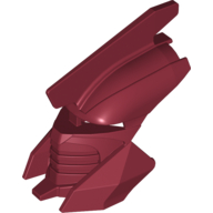 Lego Large Figure Mask Hau Nuva (Adaptive Armour Style) / Dark Red