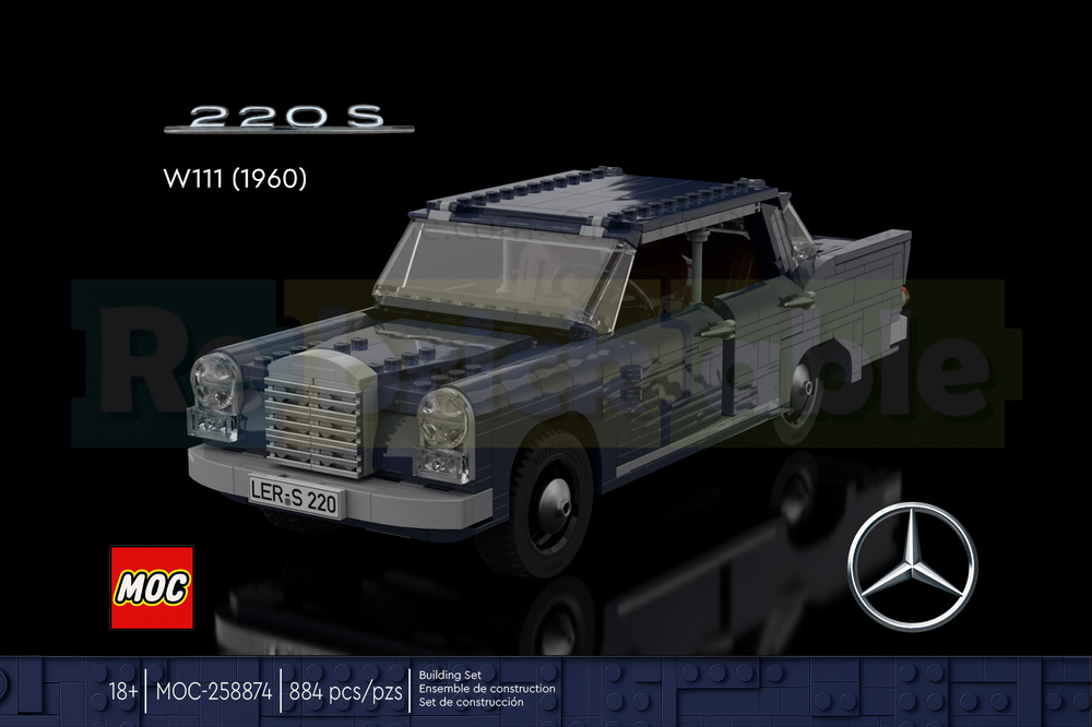 Lego 1960 Mercedes-Benz 220S (W111)