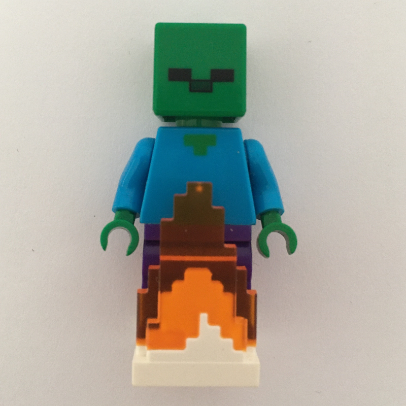 Lego Zombie on Fire